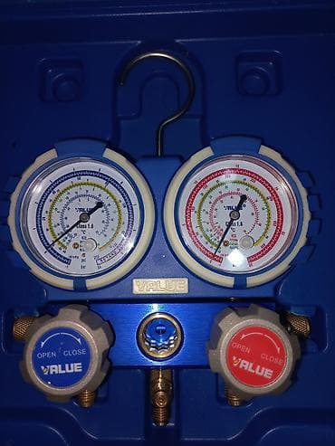 nova hot kombi: Məhsul: VALUE manometrli manifold dəsti (soyuqlandırma/KKQ servis — 3