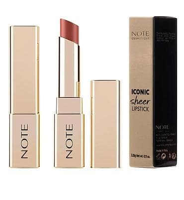prada eynək: NOTE Iconic Sheer Lipstick – qızılı metal qablaşdırmada dəbdəbəli — 2