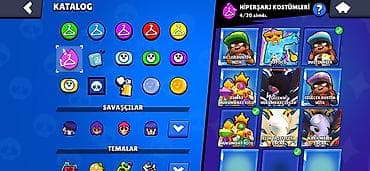 tava: Brawl Stars hesabı – yüksək səviyyəli oyun profili - Kupa yolu: 30 — 8