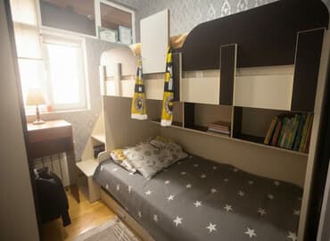 Oğlan və qız üçün, Çarpayı, Matras ilə, Siyirməli, Laminat