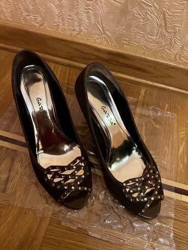 nabuk sapaskiler: Tuflilər, Ölçü: 37, rəng - Qəhvəyi, Yeni — 2