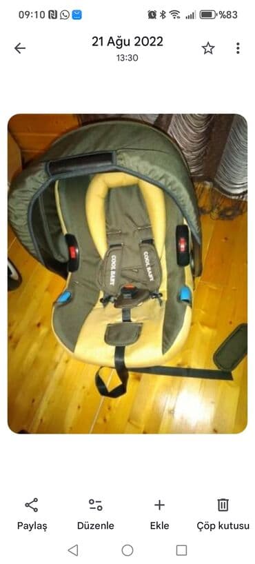 avtomobil kreslosu: 3-ü 1-də araba, Yaş: <1 ay — 6