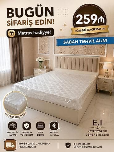 haz: Yataq dəsti –matras hədiyyə! - Qiymət: 259 ₼ - Səhəri gün təhvil - — 1