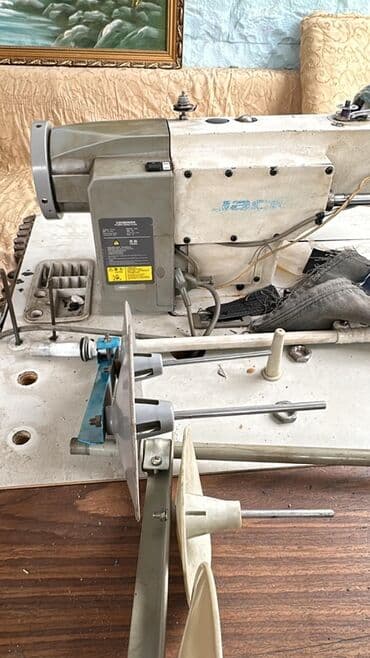 Daewoo: Sənaye tikiş maşını – stol və pedallı komplekt - Model: Jock A5 — 6