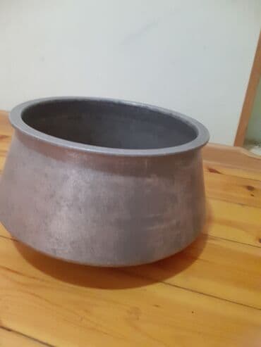 tökmə mərmər: Qazan, rəng - Boz, Çuqun, 30 sm — 1