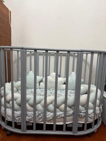 ağ uşaq carpayısı: Oğlan və qız üçün, Yumru, Beşik, Dəst ilə, Matras ilə, Yellənmə mexanizmsiz — 3