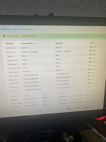 Avtoelektronika: IPhone 11, 64 GB, Qara, Face ID — 6