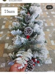 ikinci əl yolkalar: Yolka budağı.1.20 santi.60 manata alinib.20 manata satilir — 1