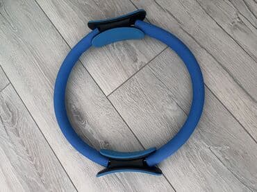 Pilates Magic Ring – mavi rəngli, yüngül və elastik məşq halqası. -