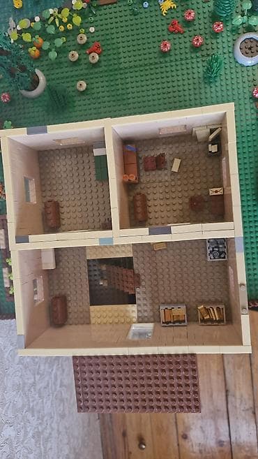 dekor ad gunu: Podorijinal (analog) LEGO diyorama – “Kənd həyəti və çay kənarı” — 5