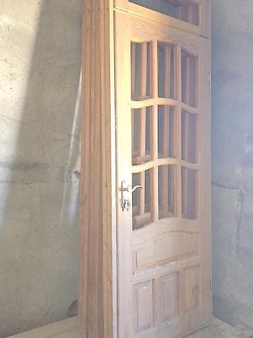 taxta şalman: Taxta iç qapı dəsti - Material: təbii ağac (açıq şam tonunda) — 1