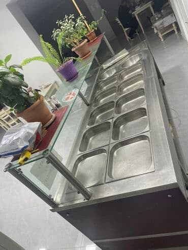 bal suzən maşın: İctimai iaşə üçün paslanmaz poladdan hazırlanmış isti-vitrin/bufet — 1