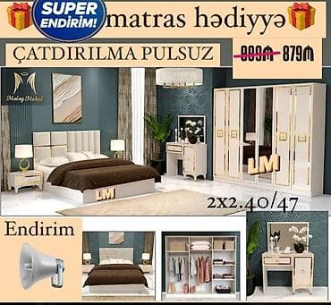 tek dolablar: İkinəfərlik çarpayı, Yeni — 3