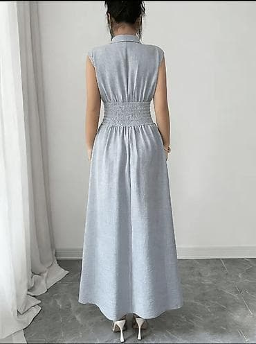 don: Boz rəngli zərif maxi don Yenidir geyinilməyib Ölçü uyğun olmadığı — 3