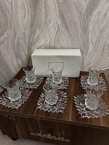 Çay dəsti, Xrustal, 6 nəfərlik