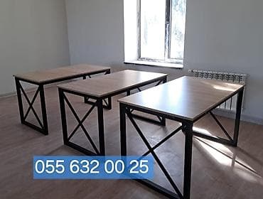 balkon stul: Mətbəx üçün, Yeni, Açılmayan, Dördbucaq masa, 8 stul — 2