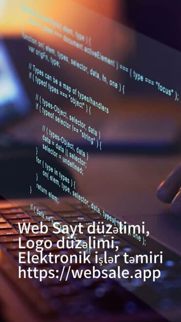 Reklam, çap: Https://websale.app Saytımızda 3 səviyyəli, web sayt düzəlimi, logo