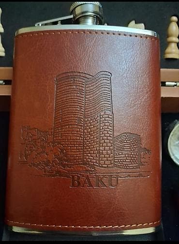 hediyyelik: Hədiyyəlik şahmat və viski dəsti - Taxta qutuda şaquli bağlanan kombo — 4