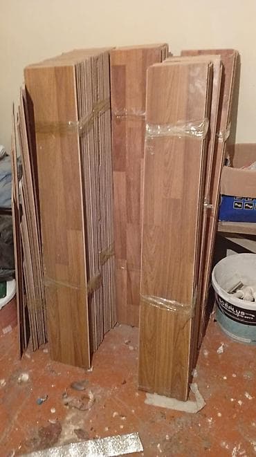 taxta parket qiymetleri: Laminat ikinci əl islenmis təzə formada 30 kv metr sokulub qiyməti — 7