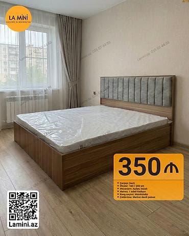 taxt doseyi: İkinəfərlik çarpayı, Bazalı, Matras ilə, Siyirməsiz — 1