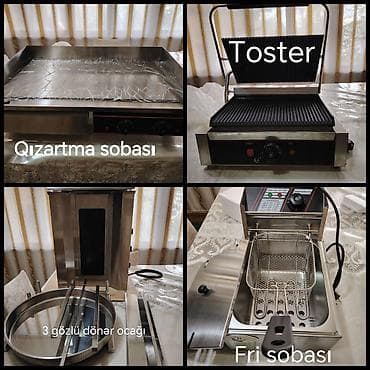 burger coreyi: Elektrik, 3 gözlü, Toster ilə — 1