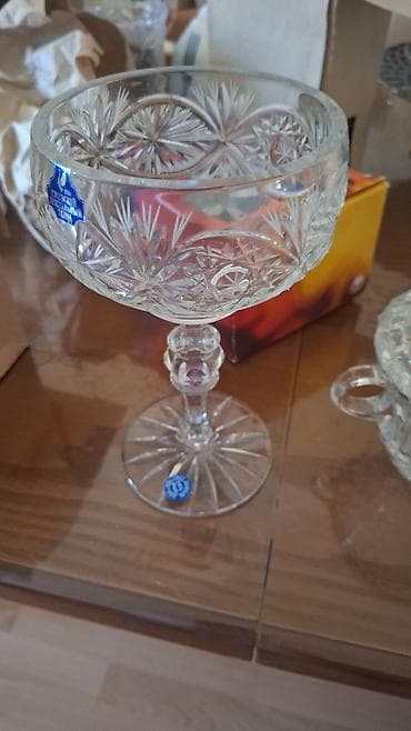 Çay dəsti, rəng - Göy, Farfor — 3
