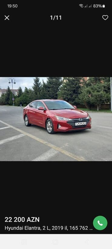 Digər nəqliyyat: Hyundai Elantra: 2 l | 2020 il Sedan — 3
