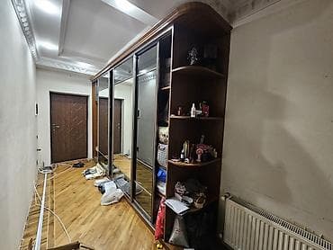 Ev üçün mebel: 4 qapılı, Güzgülü, Qəhvəyi, Kupe, Künc dolab — 6