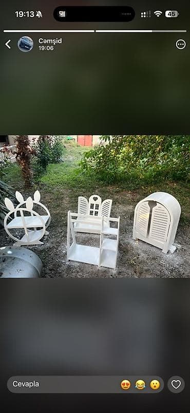 a frame ev tikintisi: Ağ rəngli Uşaq xonçası Yeni sifarişlə taxta məişət aksesuarları dəsti — 1