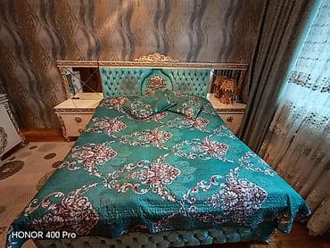 yatag desleri: Klassik üslubda yataq otağı dəsti - Yataq: yumşaq kapitone başlıq — 1