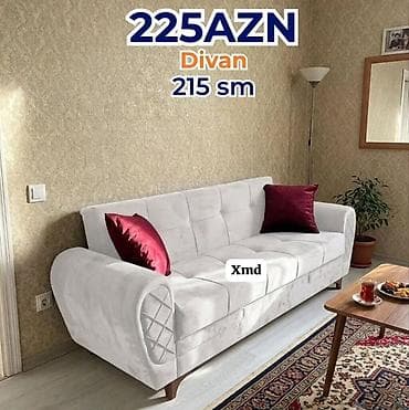 divan: Divan – 215 sm - Ümumi uzunluq: 215 sm - Rəng: açıq boz (neytral ton — 1