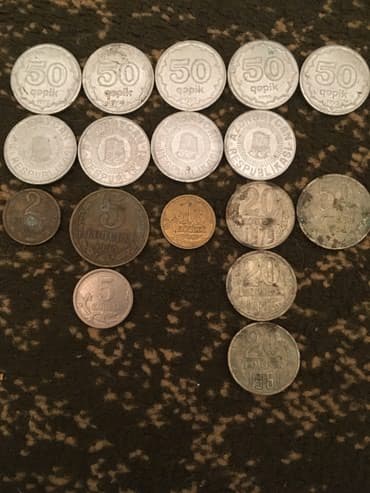 20 qəpik aliram: Rus polsha və Azerbaycan qəpikləri. 1961, 1964, 1976, 1979, 1985 — 1