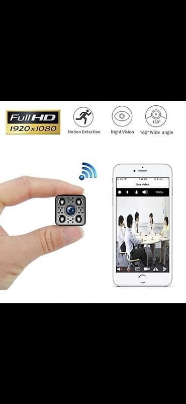 Mini Wi‑Fi təhlükəsizlik kamerası - Video keyfiyyəti: Full HD