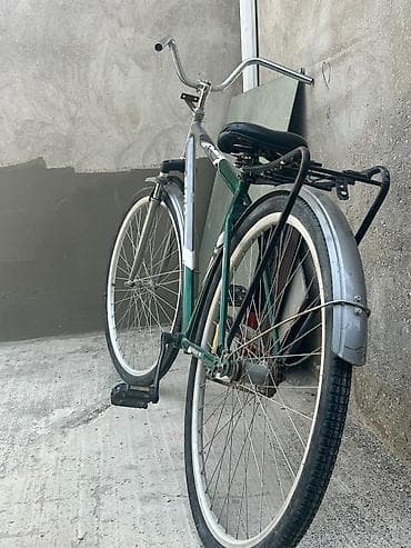 velosiped barter: Şəhər tipli klassik velosiped - Çərçivə: polad, yaşıl-gümüş rəng — 2