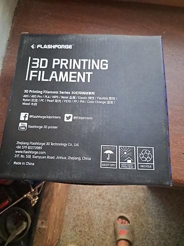 printer laserjet: FlashForge 3D Printing Filament – PLA, 1.75 mm, 0.5 kq, Qırmızı — 2