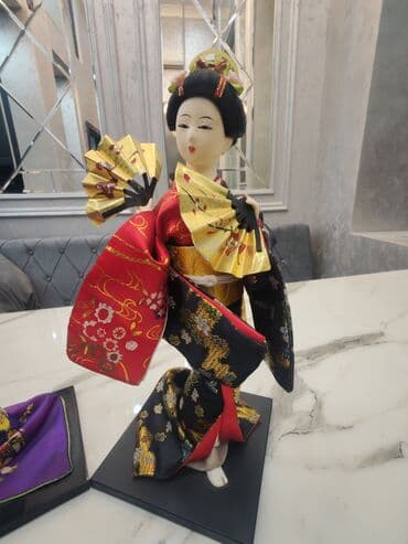 at sampunu qiymeti: Qədimi Yapon kuklalar heykəli Geyşa əl işi Старинные японские куклы — 2