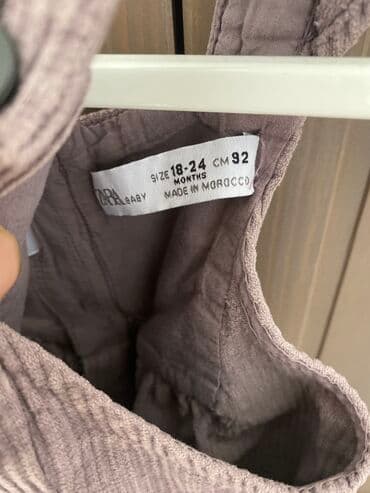 zara uşaq: Zara tulum velvet materialda, 18- 24 ay — 3