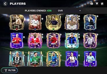 Salam,hesab 121 ovr,çoxlu yuksek reytinqli oyuncular var,umumiliyde — 4