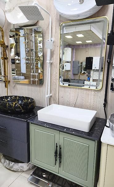 mebel materialı: Hamam mebeli dəsti – zövqlü və funksional dizayn - Üst dolab: iki — 1