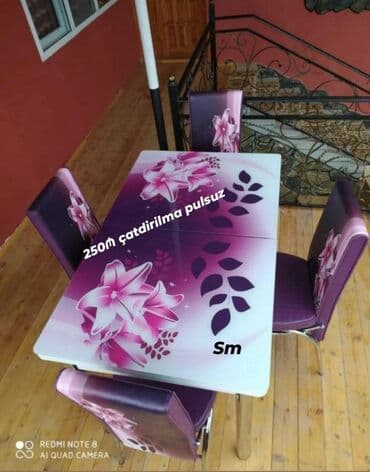 sulutepe kiraye heyet evleri 2022: Mətbəx üçün, Yeni, Açılan, Dördbucaq masa, 4 stul — 1