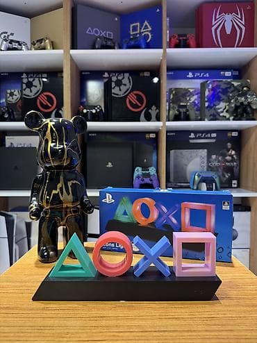 playstatio: PlayStation LED İşıqlı Fiqur Oyun otağınıza fərqli görünüş qatacaq — 1