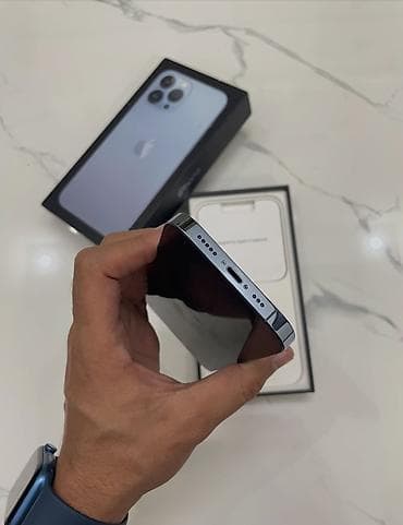data modem sim card: IPhone 13 Pro, 256 GB, Sierra Blue, Zəmanət, Kredit, Simsiz şarj — 6