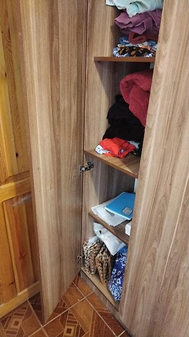 palma agaci: 3 qapılı, Qəhvəyi, Taxta, Açılan, Düz dolab — 6