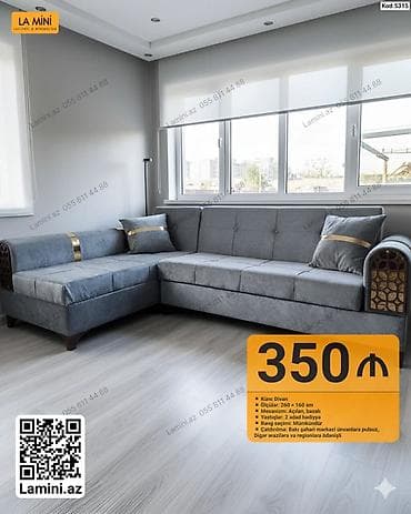 Künc divan – Lamini.az Qiymət: 350 ₼ Kod: 5315 Xüsusiyyətlər: -