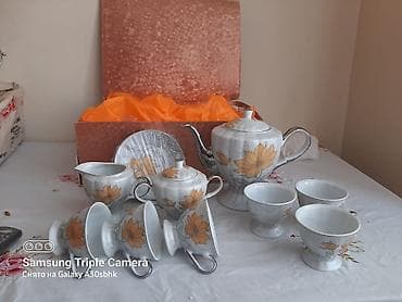 sud separatoru: Çay dəsti, rəng - Ağ, Farfor — 1