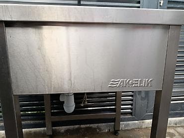 Duş şlanqları: İşlənmiş Kvadrat Mətbəx çanağı, Şkafsız, Paslanmaz polad, Ünvandan götürmə — 6