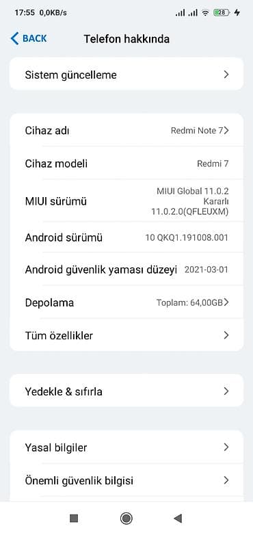 kireditle telefon: Redmi 7 Pro, 64 GB, rəng - Mavi, Barmaq izi — 2
