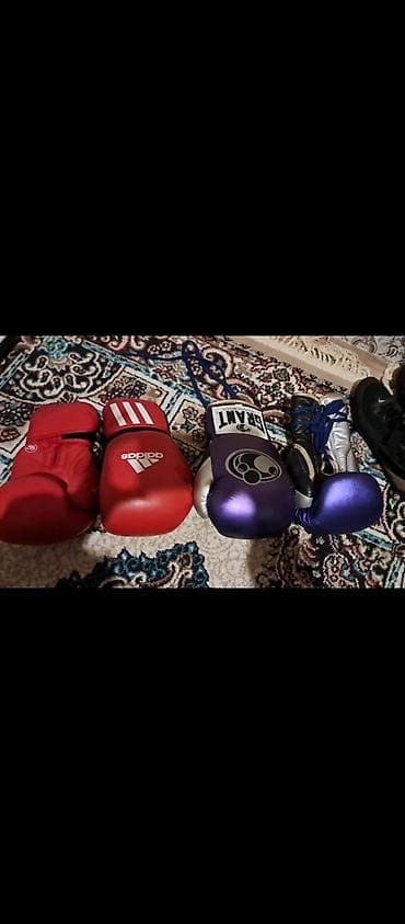 Спорт и отдых: Tezedi ingiltərədən alnib - Boks əlcəkləri: 3 cüt - Qırmızı Adidas — 1