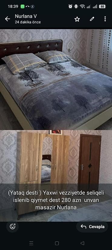 kanon aptek ecemi: (Yataq desti ) Yaxwi vezziyetde seliqeli islenib qiymet dest 280 azn — 1