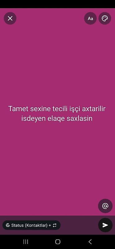 uber əlaqə: Is isdeyen elaqe saxlasin — 1
